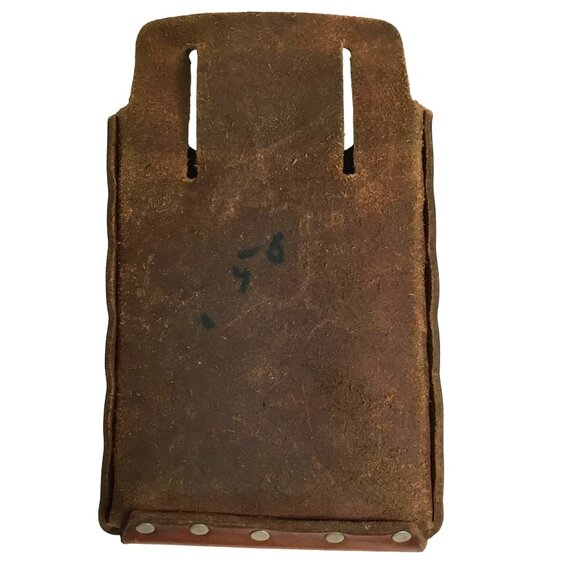 VTG SEARS CRAFTSMAN Tool Touch Leather Tool Belt Rig 4514 & 4563R Hammer Holder - Picture 4 of 7